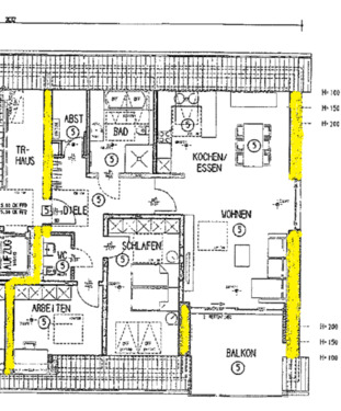 Foto - 3 Zimmer Dachgeschoßwohnung zur Miete in Gütersloh