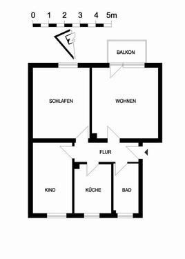 Foto - 2 Zimmer Etagenwohnung zur Miete in Lübeck