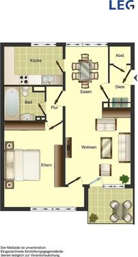 Foto - 2 Zimmer Etagenwohnung zur Miete in Monheim am Rhein