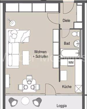 Foto - Schöne 43 m² Wohnung Erstbezug nach Renovierung– separate Küche