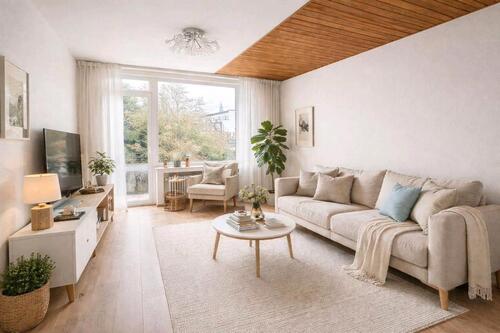 Foto - Schöne 65qm Wohnung 2 Zi, Kü, Diele, nagelneues Bad, Balkon