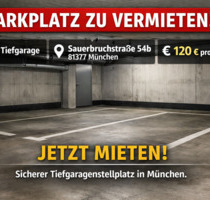 Parkplatz Tiefgaragenstellplatz zu vermieten in München