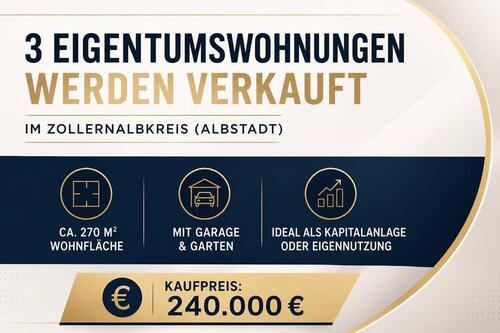 Foto - 3 Eigentumswohnungen in Albstadt (Zollernalbkreis)