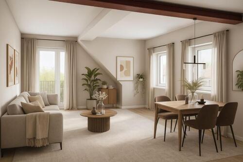 Foto - Modern wohnen unter alten Balken – großzügige DG-Wohnung mit Balkon – Wohnung 16 DG