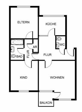 Foto - 3 Zimmer Etagenwohnung zur Miete in Nürnberg