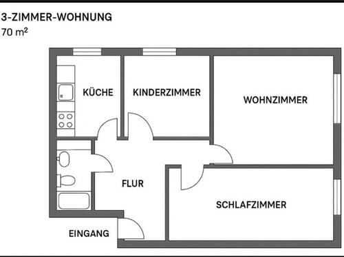 Foto - Vermiete Dreiraumwohnung in Senftenberg Nähe der Uni