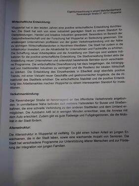 Foto - 1.5 Zimmer Etagenwohnung zum Kaufen in Wuppertal