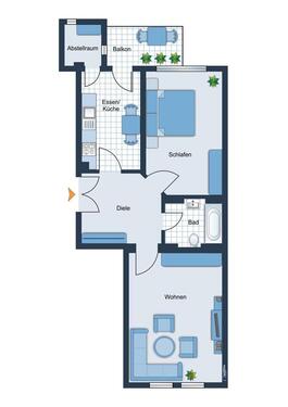 Foto - 2 Zimmer Etagenwohnung zur Miete in Chemnitz