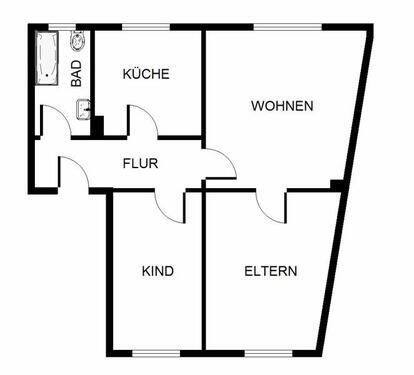 Foto - Etagenwohnung zur Miete in Hattingen