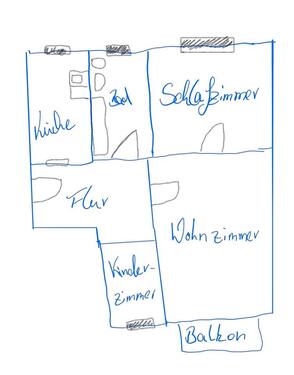 Foto - 3 Zimmer Etagenwohnung zur Miete in Penzlin