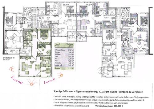 Foto - 3 Zimmer Etagenwohnung zum Kaufen in Jena