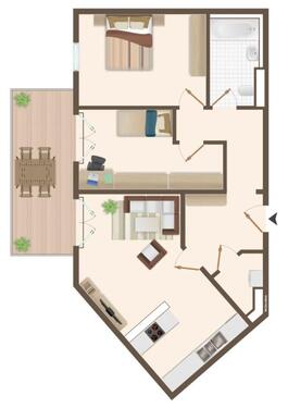 Foto - Wunderschöne 3-Raum Wohnung mit Wasserblick!