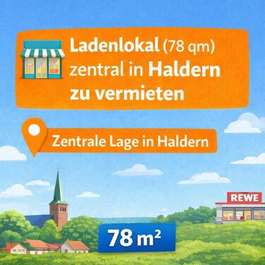 Foto - Attraktives Ladenlokal in zentraler Lage von Haldern zu vermieten