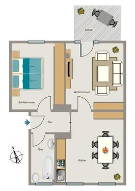 Foto - 2.5 Zimmer Etagenwohnung zur Miete in Bottrop