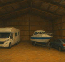 Winterlager & Ganzj.-Stellplatz für Autos, Wohnmobile, Boote etc - Großenbrode