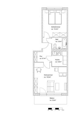 Foto - 2 Zimmer Etagenwohnung in Prenzlau