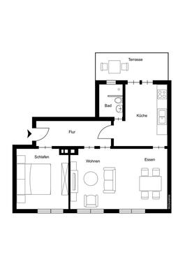 Foto - 2 Zimmer Erdgeschoßwohnung in Attendorn