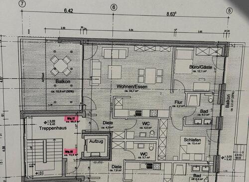 Foto - Neuwertige 3 Zimmmer Whg in zentraler Lage an der Hase