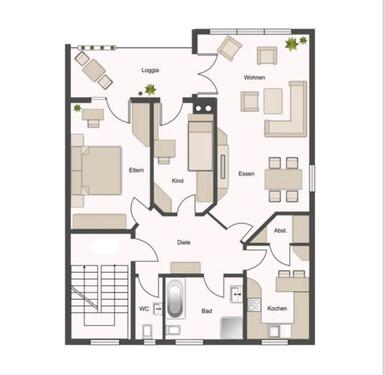 Foto - 3 Zimmer Etagenwohnung in Sinsheim