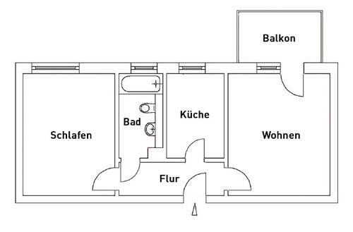 Foto - 2 Zimmer Etagenwohnung zur Miete in Dresden