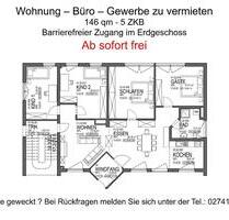 Zentral in Betzdorf -5 ZKB auf 146qm - Praxis - Büro - Gewerbe