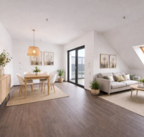 Betreutes Wohnen Portitz - Dachgeschoss mit Loggia - 2 Zimmer zum Wohlfühlen - Leipzig Nordost