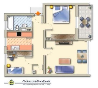 Foto - Helle 3 Zimmer Wohnung! - 549,00 EUR Kaltmiete,