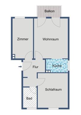 Foto - Etagenwohnung in Lohfelden zur Miete