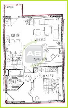 Foto - 2 Zimmer Etagenwohnung zur Miete in Zwickau
