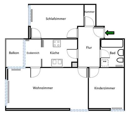 Foto - Neue Wohnung, neues Glück! Praktische 3-Zi.-Wohnung