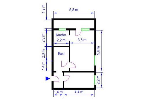Foto - 2 Zimmer Etagenwohnung zur Miete in Magdeburg