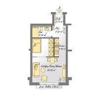 1-Raum Appartement Innenstadt Erstbezug Neubau 2026 - Korbach