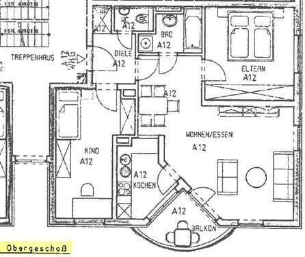 Foto - 3 Zimmer Etagenwohnung in Ginsheim-Gustavsburg