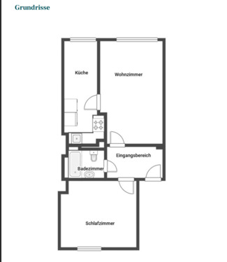 Foto - Eigentumswohnung 2,5 Zimmer, 49 qm, bezugsfrei ohne Makler