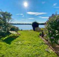 Ferienhaus am Wasser, See Steg Boot Sauna - Angelurlaub Seezugang - Großefehn