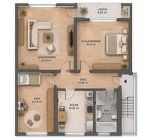 Bergkamen 3 Zimmer Wohnung, Einbauküche, Loggia Garage Garten