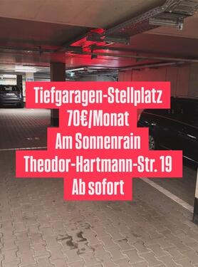 Foto - Tiefgaragenstellplatz zu vermieten StellplatzTiefgarage