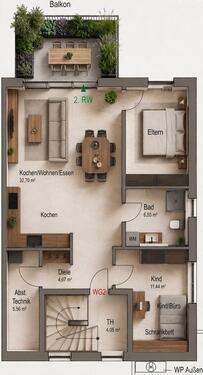 Foto - 3 Zimmer Etagenwohnung in Rottweil