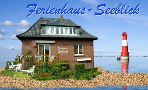 Foto - Ferienhaus Seeblick im Nordsee-Bad Dangast mit Hund beim Strand