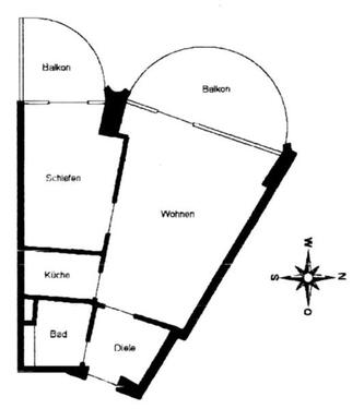 Foto - Etagenwohnung in Augsburg zum Kaufen
