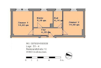 Foto - Etagenwohnung in Großräschen