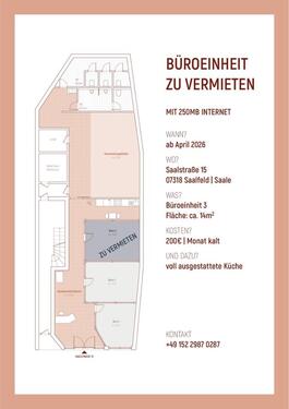 Foto - Kleine Büroeinheit im Zentrum von Saalfeld