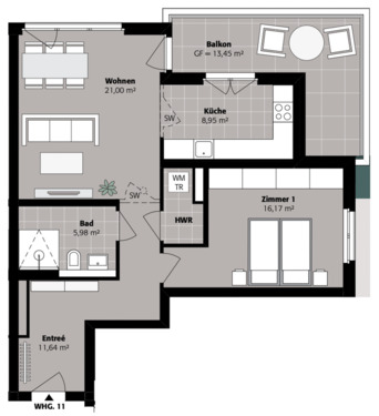 Foto - Etagenwohnung in Berlin zur Miete