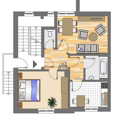 Foto - 3 Zimmer Erdgeschoßwohnung in Nachrodt-Wiblingwerde