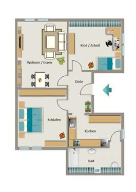 Foto - 3.5 Zimmer Etagenwohnung zur Miete in Herten
