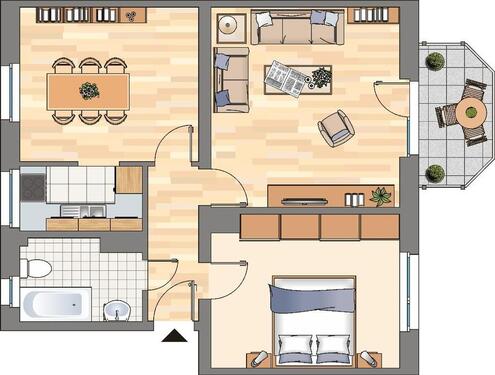 Foto - 2 Zimmer Erdgeschoßwohnung in Hagen