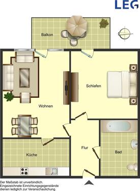 Foto - 2 Zimmer Etagenwohnung zur Miete in Oelde