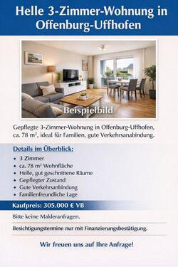 Foto - gepflegte und schicke 3-Zimmer-Wohnung