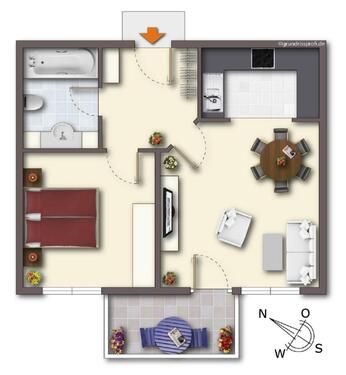 Foto - 2 Zimmer Etagenwohnung zur Miete in Braunsbedra