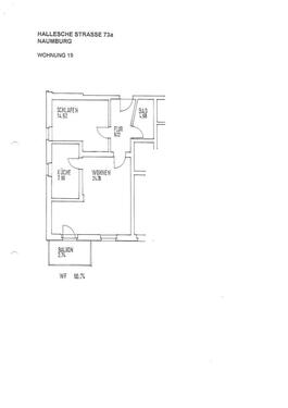 Foto - 2 Zimmer Etagenwohnung zur Miete in Naumburg (Saale)
